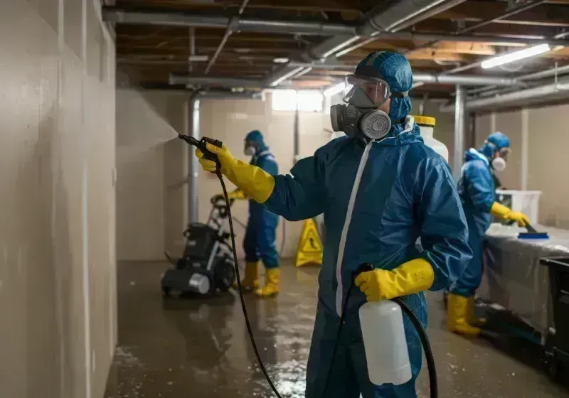 Basement Sanitization and Antimicrobial Treatment process in Park Hills, MO